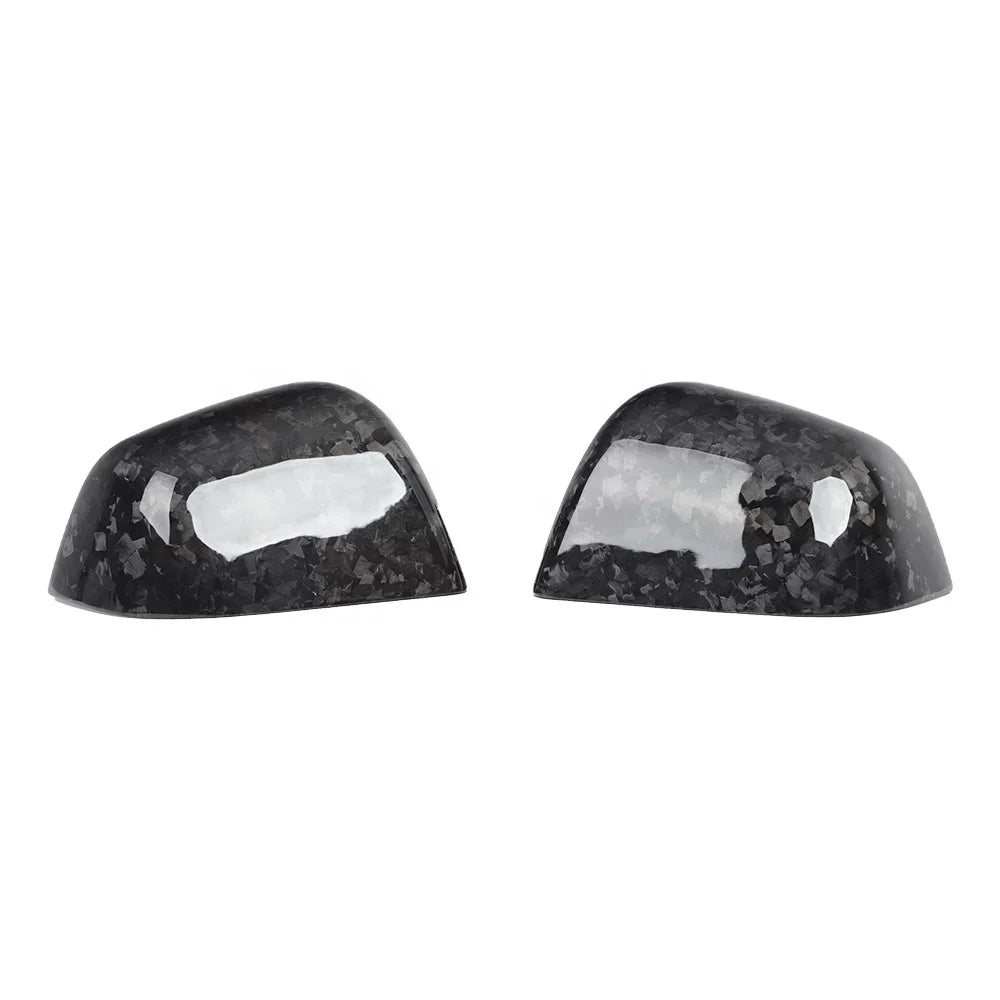 Real Dry Carbon Fiber Mirror Cover Forged Glossy Carbon Side Mirror Cover For Tesla Model Y