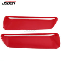 ABS Plastic Car Front Engine Air Outlet Hood Frame Vent Bonnet Cover Trim Exterior Accessories For Dodge Challenger 2015-2021