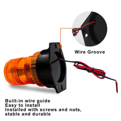 Amber Red Blue Green White Color Led Beacon Lamp Roof Rotating Flashing Signal Warning Light