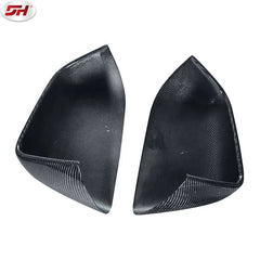 2PCS Car Carbon Fiber Material Rearview Mirror Housing Side Wing Mirror Cover For Tesla model 3 2020-up