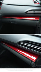 Shasha Carbon Fiber Copilot Left Decorative Panel for Subaru WRX 2022 Carbon Fiber Car Interior Decorative Sticker