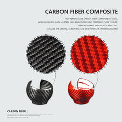 ES N-AD-095 Q3 Carbon Fiber Car Interior Accessories Carbon Fiber Car Gear Shift  Knob Sticker For AUDI Wholesale prices