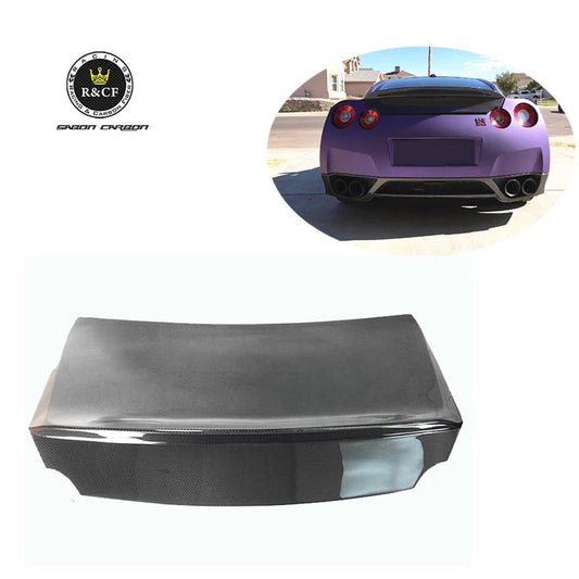 08-15 RZA Style Carbon Fiber Rear Duckbill Trunk Boot Lid For Nissan GTR R35