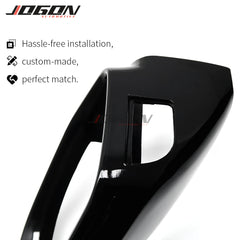 4pcs Gloss Black Side Wing Rear View Rearview Mirror Cover Case For Audi A7 S7 RS7 4G8 2010-2017