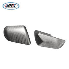 Matt Carbon Fiber Side Rearview Mirror Cover For Ford Mustang 2015+ US model with light cutout