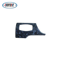 4pcs Dry Carbon Fiber Forged Finished Interior Trim Dashboard Cover 3 Holes Dash Kits For Ford Mustang 2015up