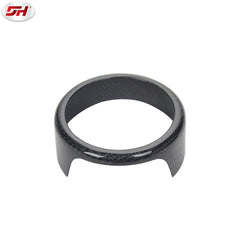 Auto dry Carbon fiber car exterior logo car outer ring for Alfa Romeo Giulia 2017-up
