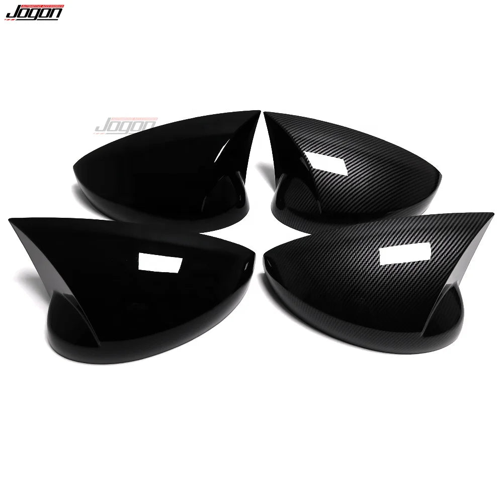 Ox Horn Carbon Fiber Rear View Door Wing Mirror Side Mirror Cover Shell Case For Honda Civic 11th Gen 2021 2022 Accessories
