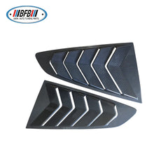 For Ford Mustang 2015-2021 Side Vent  Quarter Panel Real Dry Carbon Fiber Rear Window Louvers