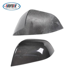 For Tesla Model 3 Real Carbon Fiber Side Mirror Cover Add on Type Rearview Mirror Cover Sticker