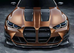 M3 G80 grille ST-Style Carbon Fiber Front Bumper Mesh Grille Bumper Cover Nose Trim For BMW G80 M3 G82 M4 2021+