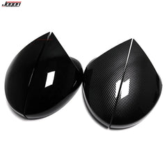 Ox Horn Carbon Fiber Rear View Door Wing Mirror Side Mirror Cover Shell Case For Honda Civic 11th Gen 2021 2022 Accessories
