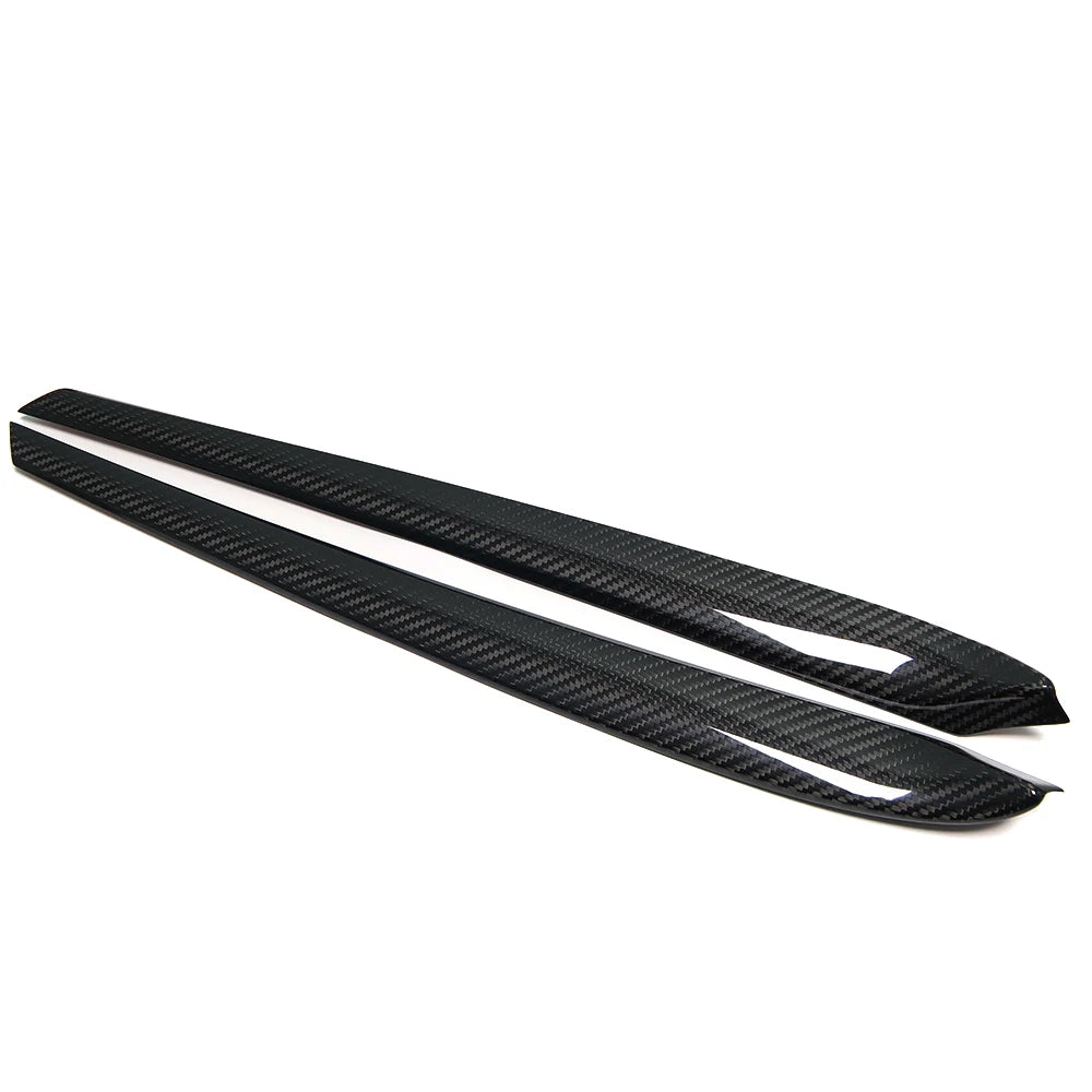 Real Carbon Fiber Interior Door Panel Trim Armrest Dashboard Console Cover For Tesla Model 3 Y 2021 2022 Decoration Accessories
