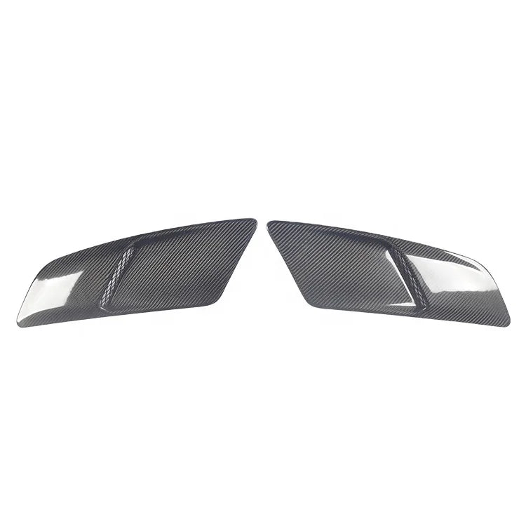 Carbon Fiber Engine Hood Cover Vents Car Auto Exteriors Trims Fit For Ford Mustang 2015+