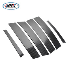 Real Dry Carbon Fiber B-Pillar Trims Window Pillars for Alfa Romeo Stelvio SUV 2016up