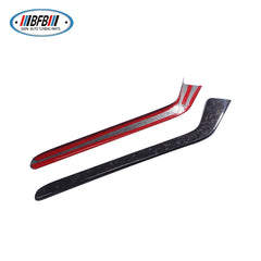 Forged Carbon Car Interior Trims Center Console Side Trim Strips for Tesla Model 3 2017up