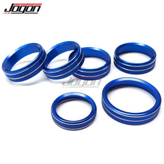 For Ford F150 2015-2020 Air Conditioning Ring Cover Center Console Switch Button Circle Trim Car Styling Interior Accessories