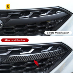 Shasha Carbon Car Exterior Accessories Real Soft Carbon Fiber 2pcs Car Front Grille Sticker For Subaru WRX 2022 2023