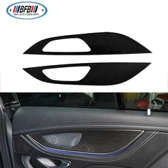 4pcs Carbon Fiber Car Interior Kits For Mercedes Benz AMG GT 2021-2022 Carbon Door Panel Overlay