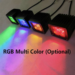 Wholesale 3inch Red Blue Amber 12v 24v Square Spotlight Led Work Light For Car 4x4 Truck Suv Off-road