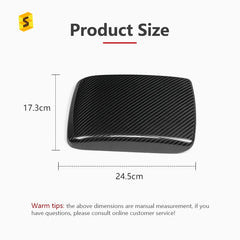 Shasha Carbon Car Armrest Box Cover Real Carbon Fiber Interior Accessories Decoration Protection For Subaru WRX