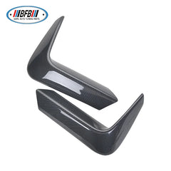 Glossy Black Dry Carbon Rear Bumper Splitters Add on style rear Down Flaps Fit For M3M4 F80 F82 bumper 2014+