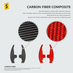 Shasha Carbon Car Interior Carbon Fiber Car Steering Wheel Extension Paddle Shifter for Benz 2023 carbon fiber car part