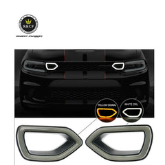 For 2015-21 Dodge Charger SRT Scat Pack Front Bumper Grille LED light DRL Signal light