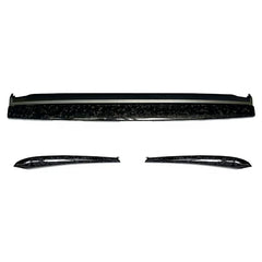 3pcs Replacement Car Dashboard Cover Front Door Trims Forged Carbon For Tesla Model 3 Model Y 2020up