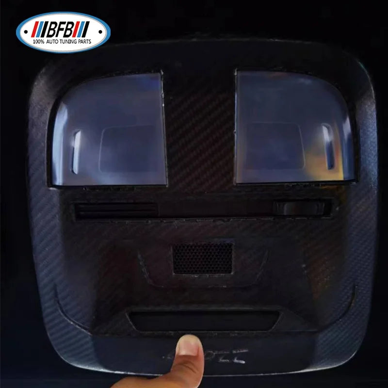 Real Dry Carbon Fiber Roof Reading Light Trim Reading Lamp Frame Bezel For Toyota 86 for Subaru BRZ 2022