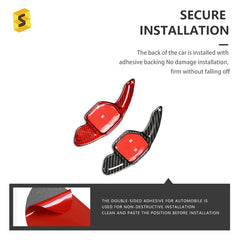 ES Car Interior Carbon Fiber Steering Wheel Shift Paddle For Sale For Audi A3 S3 A4 S5 A5 A6 A7 Q3