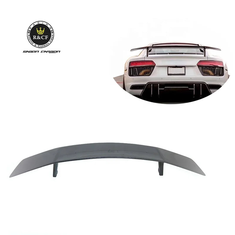 2017+ Car Spoiler R8 Rear Spoiler VRS Style Carbon Fiber GT Wing Rear Spoiler For Audi R8 New R8