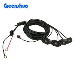 4/8/12/16Pods Amber Led Rock Lights Pure White Strobe Rock Light Decking Lights with Wiring Harness