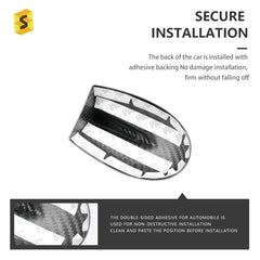 ES Carbon Fiber Exterior Accessories Carbon Fiber Shark Fin Antenna Cover For Dodge CHALLENGER 3k carbon fiber