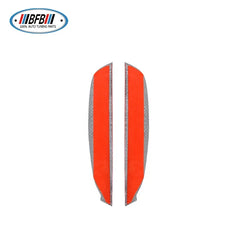2Pcs Car Window Pillars Real Dry Carbon Fiber Outer C Pillar Cover Trim For Maserati Ghibli