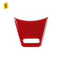 Shasha Carbon DJWRX-102 Carbon Fiber Steering Wheel Chin Cover for Subaru WRX / WRX STI 2022 Car Interior Decorative Sticker