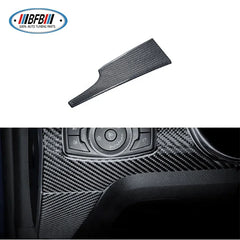 RHD Real Dry Carbon Interior Sticker Trims Dashboard Meter Bar Cover For Ford Mustang 2015 2016 2017 Center Console decoration