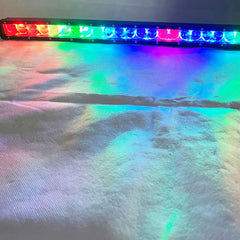 New Led Slim Light Bars 12v 24v RGB Chasing Single row Led Light Bar By App&remote Control for Truck Jeep Offroad