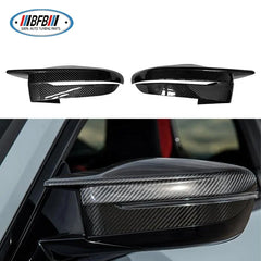 Real Dry Carbon Fiber Mirror Cover Side Door Mirror Cover Overlays for BMW G80 G82 G83 M3 M4