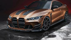 M3 G80 grille ST-Style Carbon Fiber Front Bumper Mesh Grille Bumper Cover Nose Trim For BMW G80 M3 G82 M4 2021+