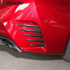 Real Dry Carbon Fiber For Lexus RC200t 300h 350 F-Sport 2015- 2018 Car Accessories Side Bumper Corner Splitter Trim Sporty