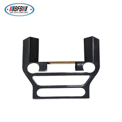 Interior Trim Add On Style Real Dry Carbon Fiber Multi-media Console Frame Cover Trim For Mustang 2015-2017