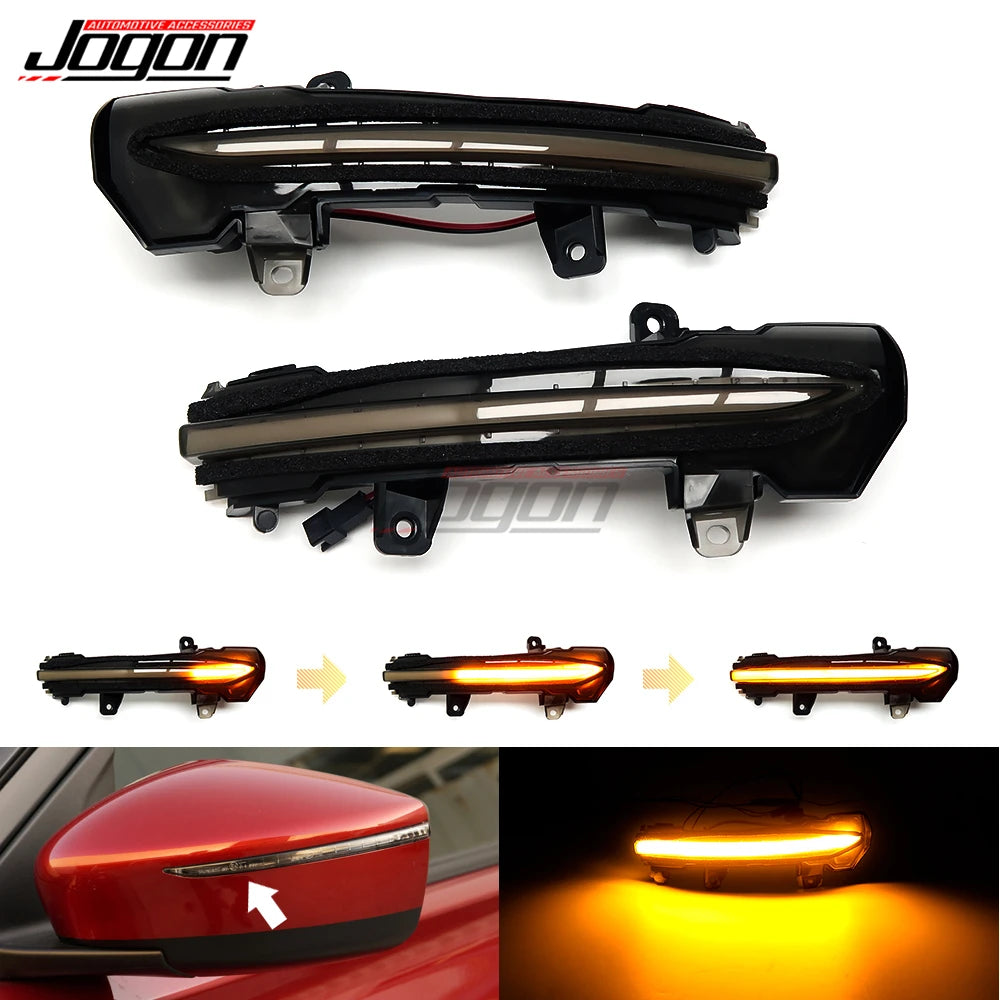 For Nissan Kicks P15 Note 2017 2018 e-Power LED Dynamic Turn Signal Light Blinker Sequential Side Mirror Indicator Lamp