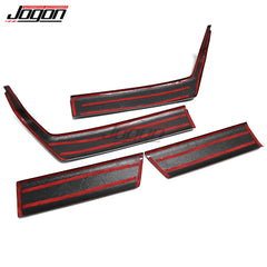 For Ford F-150 F150 Raptor Platinum 2021 2022 2023 2024 Real Carbon Fiber Inner Door Handle Cover Sticker Car Accessories