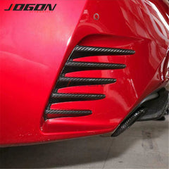 Real Dry Carbon Fiber For Lexus RC200t 300h 350 F-Sport 2015- 2018 Car Accessories Side Bumper Corner Splitter Trim Sporty