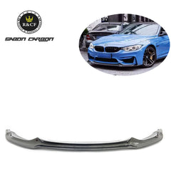 V style Carbon Fiber Front Bumper Lip Spoiler For BMW F80 F82 F83 M3 M4