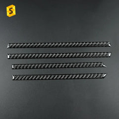 Shasha Carbon 4pcs Car Interior Accessories Trim Carbon Fiber Inner A Column/Rear Column Stickers For Subaru WRX 2022 2023