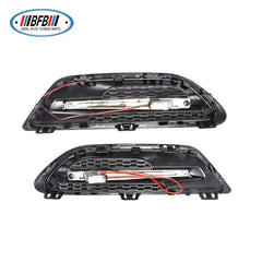 With Light Replacement ABS Matt Black Side Vent Fender For F10 M5 style 2012-2016 Side Signal Lamp Cover