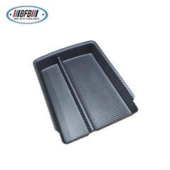 Matte Carbon Fiber Center Console Organizer Storage Box Cover For Tesla Model X