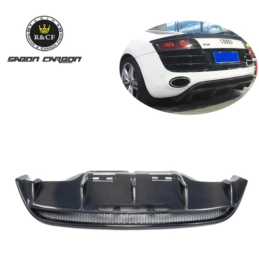 08-15 R8 V8 V10 Carbon Fiber Rear GT Diffuser For Audi R8